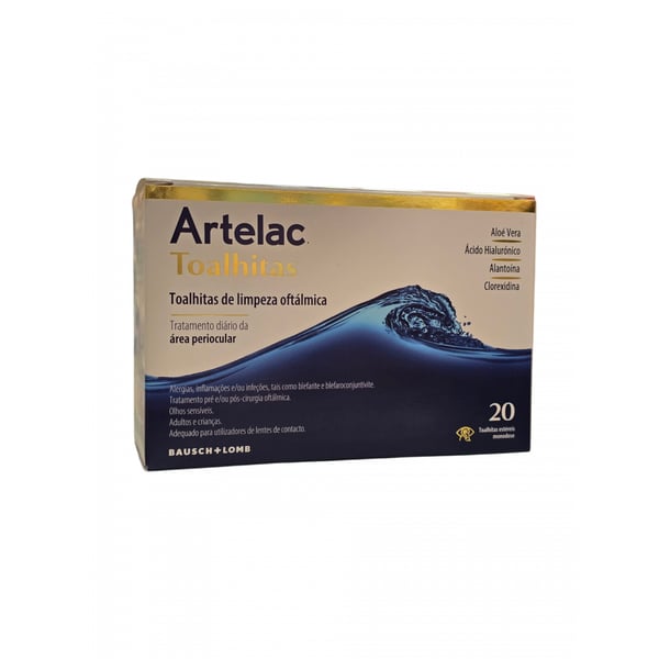 Artelac Toalhitas Limpeza Oftálmica x20