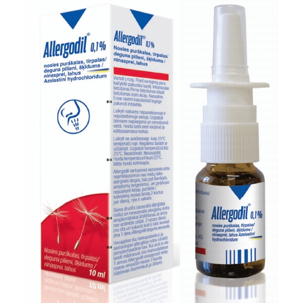 Allergodil solução para pulverização nasal