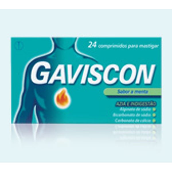 Gaviscon 24 Comprimidos Mastigáveis 