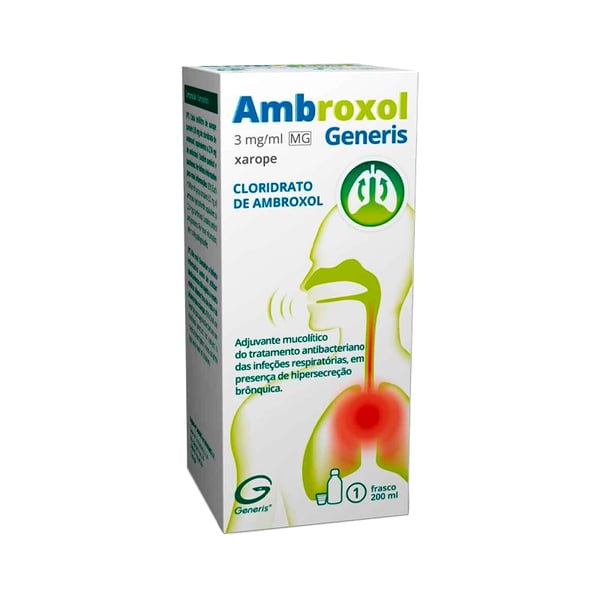 Ambroxol Generis MG, 3 mg/ml Frasco 200 ml Xarope
