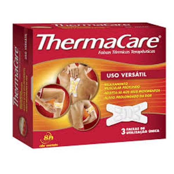 Thermacare Faixa Térmica Uso Versátil 3 Faixas