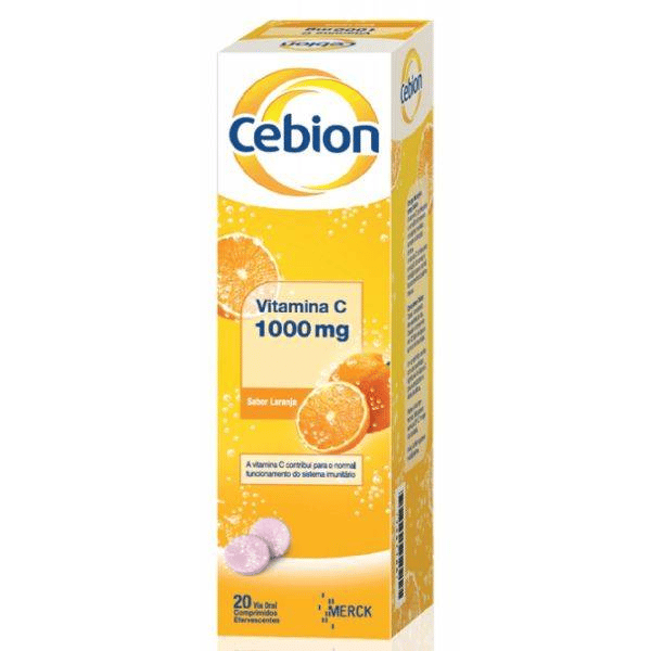 Cebion Sabor Laranja 20 Comprimidos Efervescentes