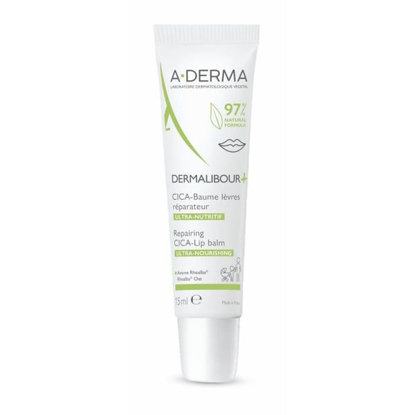A-Derma Dermalibour+ Cica Balsamo Reparador Labial 15Ml