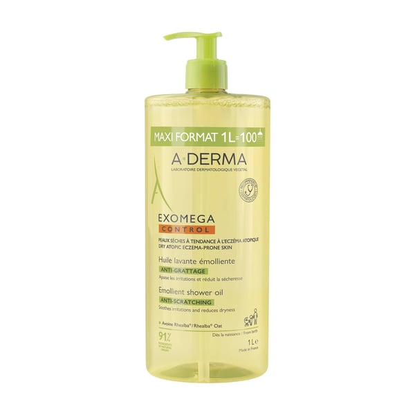 A-Derma Exomega Control Emollient Shower Oil 1000ml