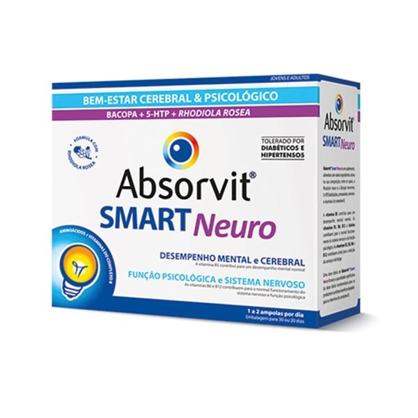 Absorvit Smart Neuro 30 Ampolas
