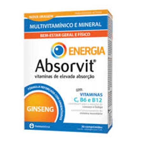 Absorvit Energia 30 Comprimidos
