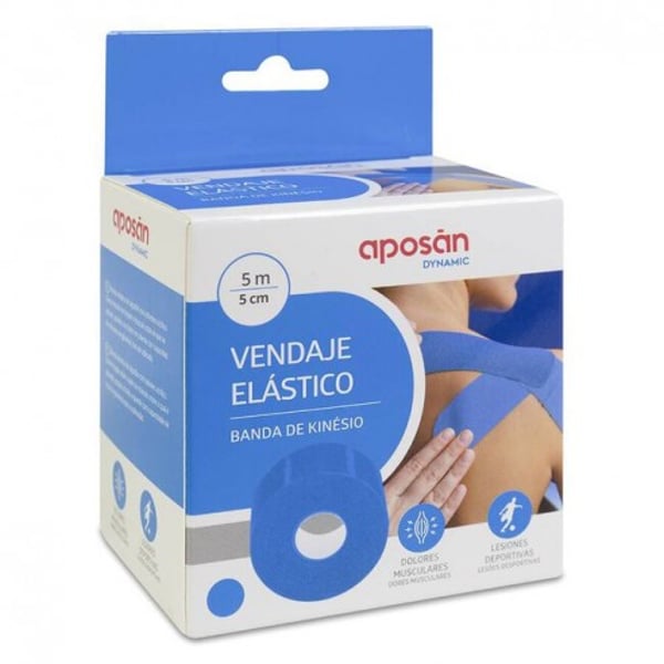 Aposan Dynamic Banda Kinesio Azul5MX5Cm