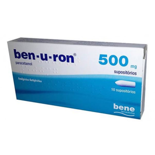 Ben-u-ron 500mg 10 Supositórios