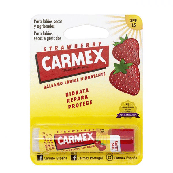 Carmex Stick Labial Morango SPF15 4,25g