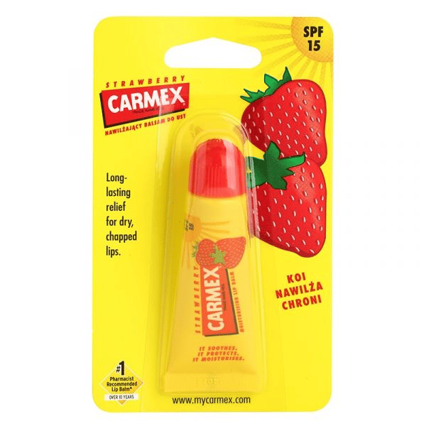 Carmex Tubo Hidratante Labial Morango Spf15 10G