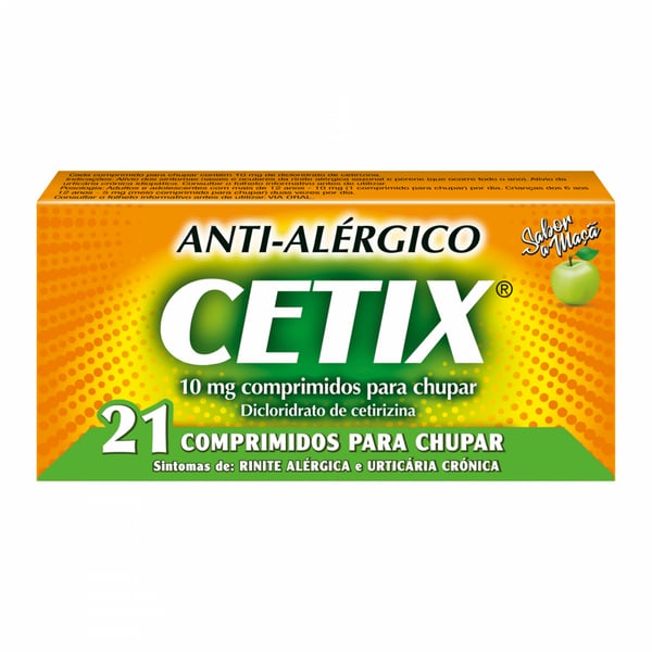 Cetix, 10 mg Comprimidos para chupar x21
