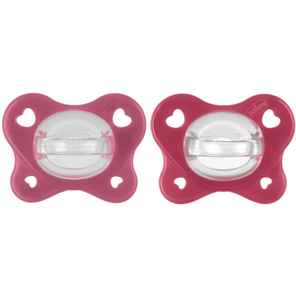 Chicco Physio Dual Soft Rose Pacifier 16-36M x2