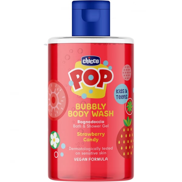 Chicco POP Gel Banho Morango 300ml