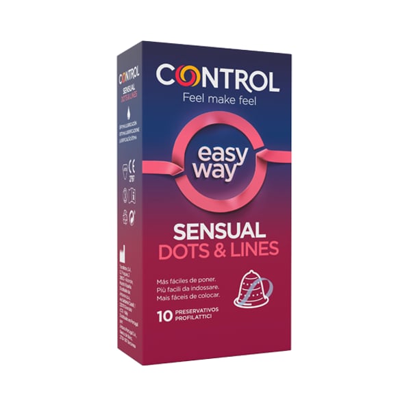 Control Sensual Dots e lines Easy Way Preservativo X10