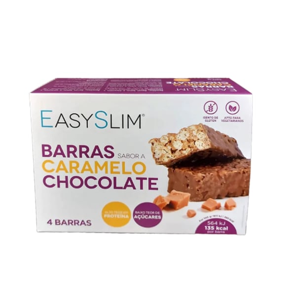 Easyslim Barra Caramelo/Chocolate 35G X4