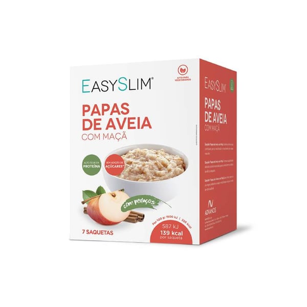 Easyslim Papas Aveia C/ Maçã Saq 39g X7
