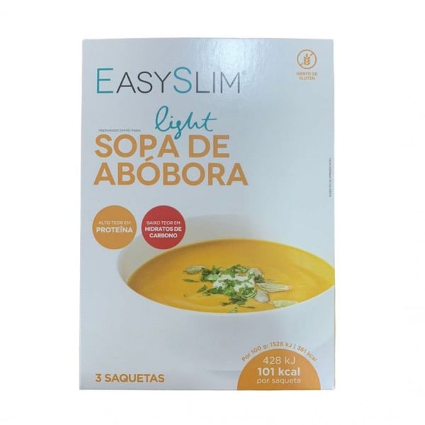 Easyslim Saquetas Sopa Light Abóbora 28G X3