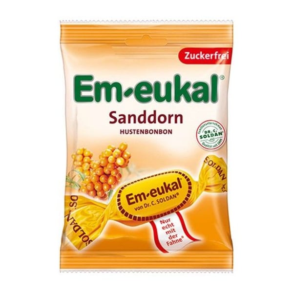 Em-Eukal Espinheiro Marítimo S/Açúcar Rebuçados Tosse 75g
