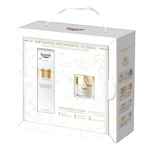 Eucerin Coffret Hyaluron-Filler + Elasticity | Contorno de Olhos + Creme de Dia FPS30
