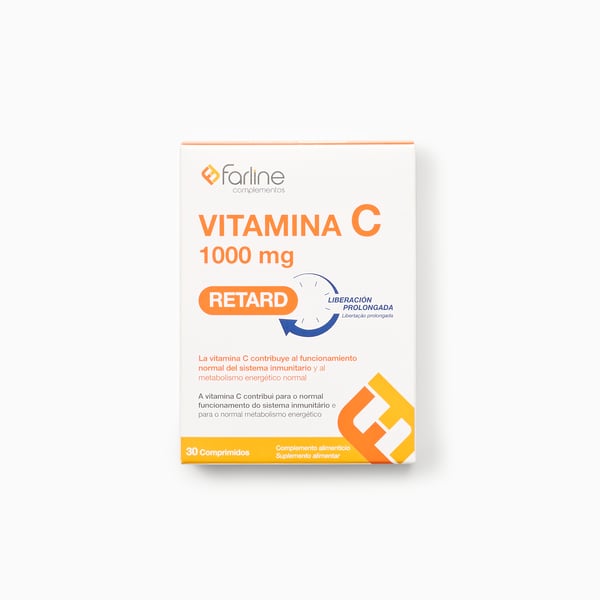 Farline Vitamin C Supplements 1000mg Slow Release x30 Tablets