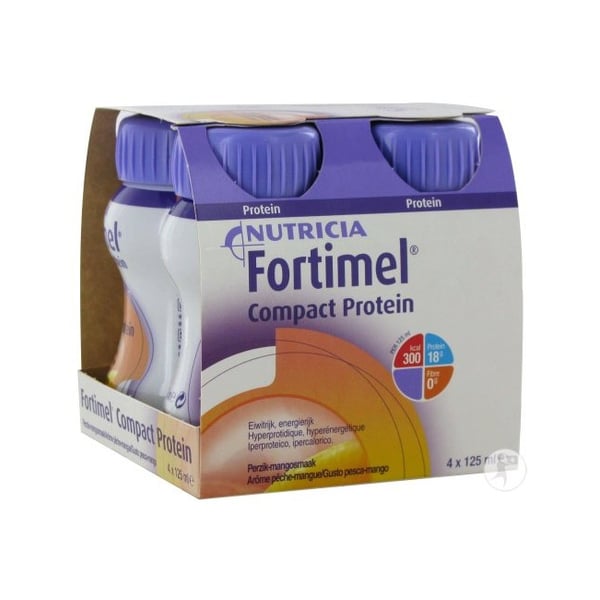Fortimel Compact Protein Pêssego Manga 125mlx4