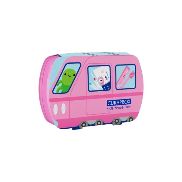 Curaprox Kids Travel Kit Pink
