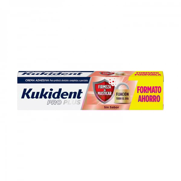 Kukident Pro Plus Chew Firmness Adhesive Cream Flavourless 60g