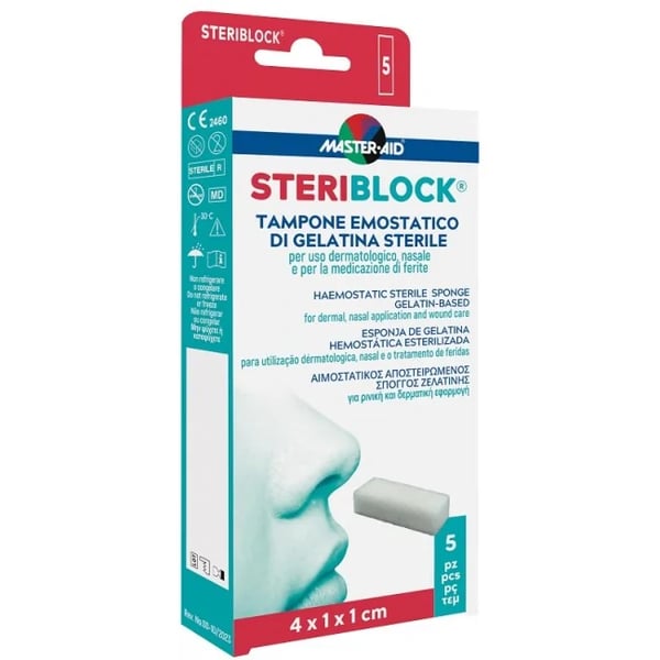 Master-Aid Steriblock Esponja Hemostática x5