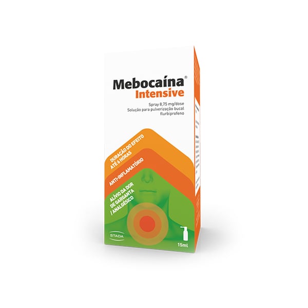 Mebocaína Intensive Spray , 16.2 mg/ml Frasco nebulizador 15 ml Sol pulv bucal
