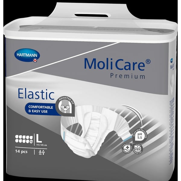 Molicare Premium Elastic 10Gotas Tam L 14 units