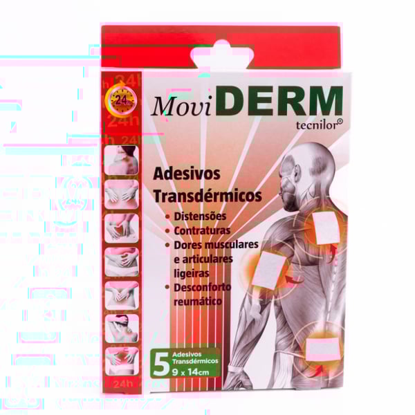 Moviderm Adesivo Transdermico 9x14cm X5