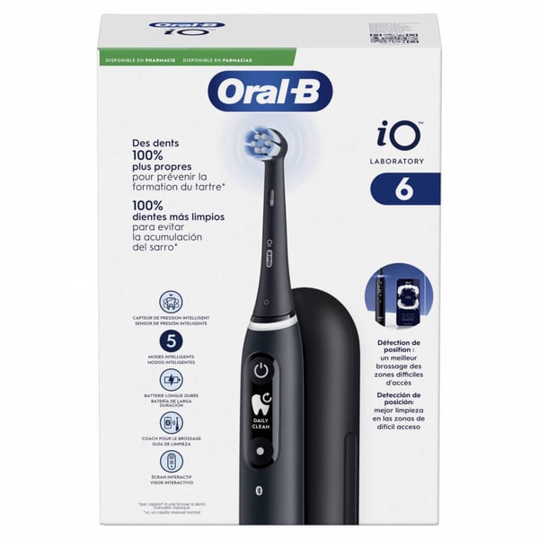 Oral B Laboratory iO6 Black Electric Toothbrush + Refill
