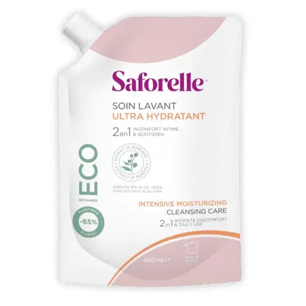Saforelle Soin Lavant Ultra Hidratante Eco Recarga 400Ml