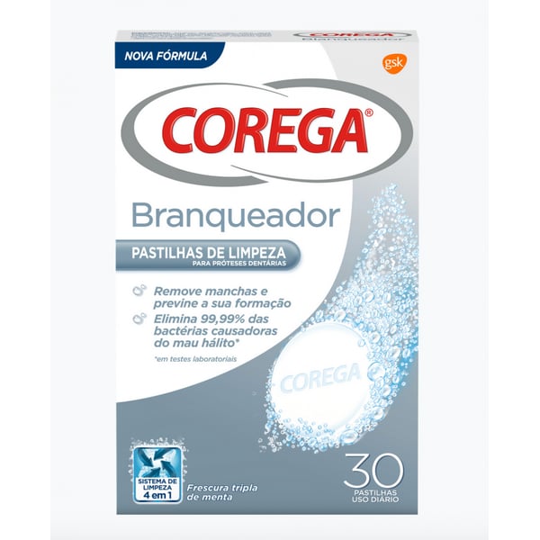 Corega Whitening Cleaning Tablets X 30