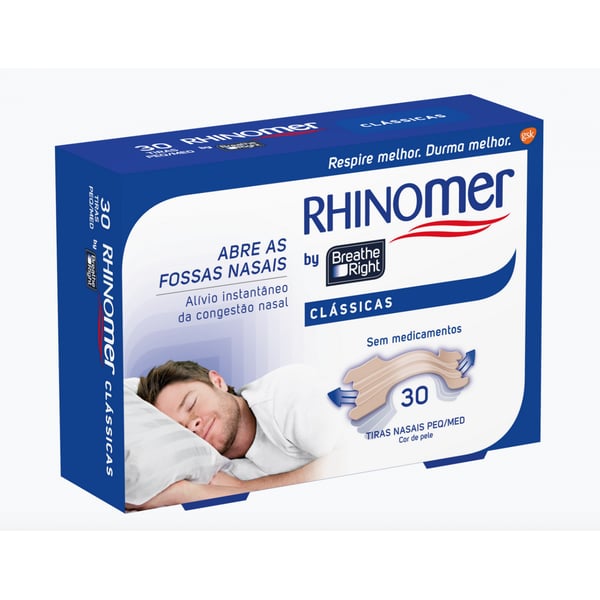 Rhinomer by Breathe Right Clássicas Pequenas/Médias x 30