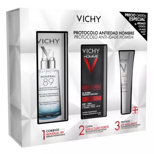 Vichy Homme Structure Force + Mineral 89 Concentrado Coffret