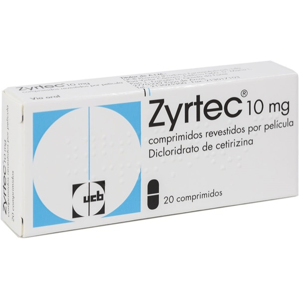 Zyrtec 10mg 20 Comprimidos